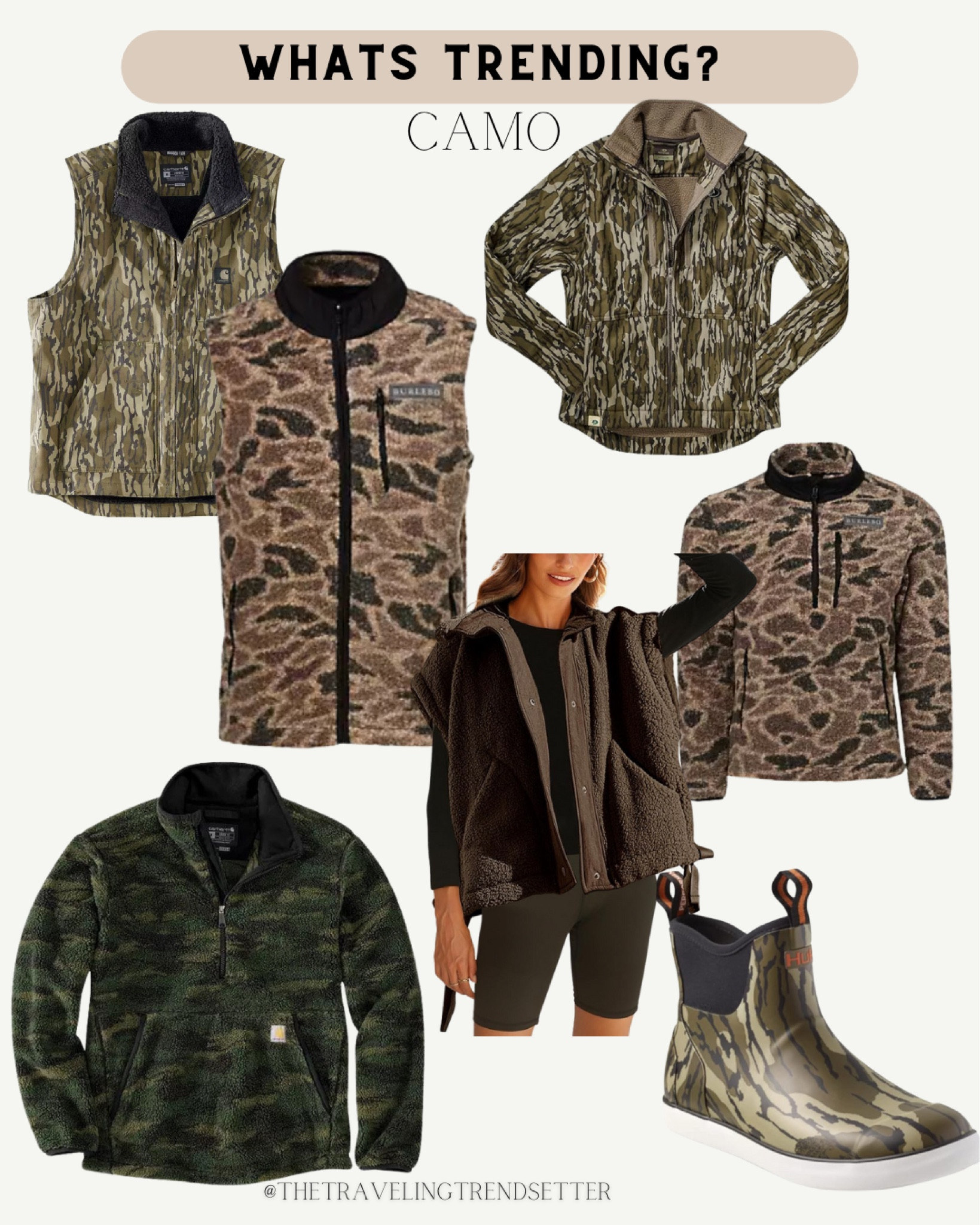 Gift ideas for men or him or her - camo vest hunting season winter jacket water boots - gift guides 

#LTKShoeCrush #LTKMens #LTKGiftGuide