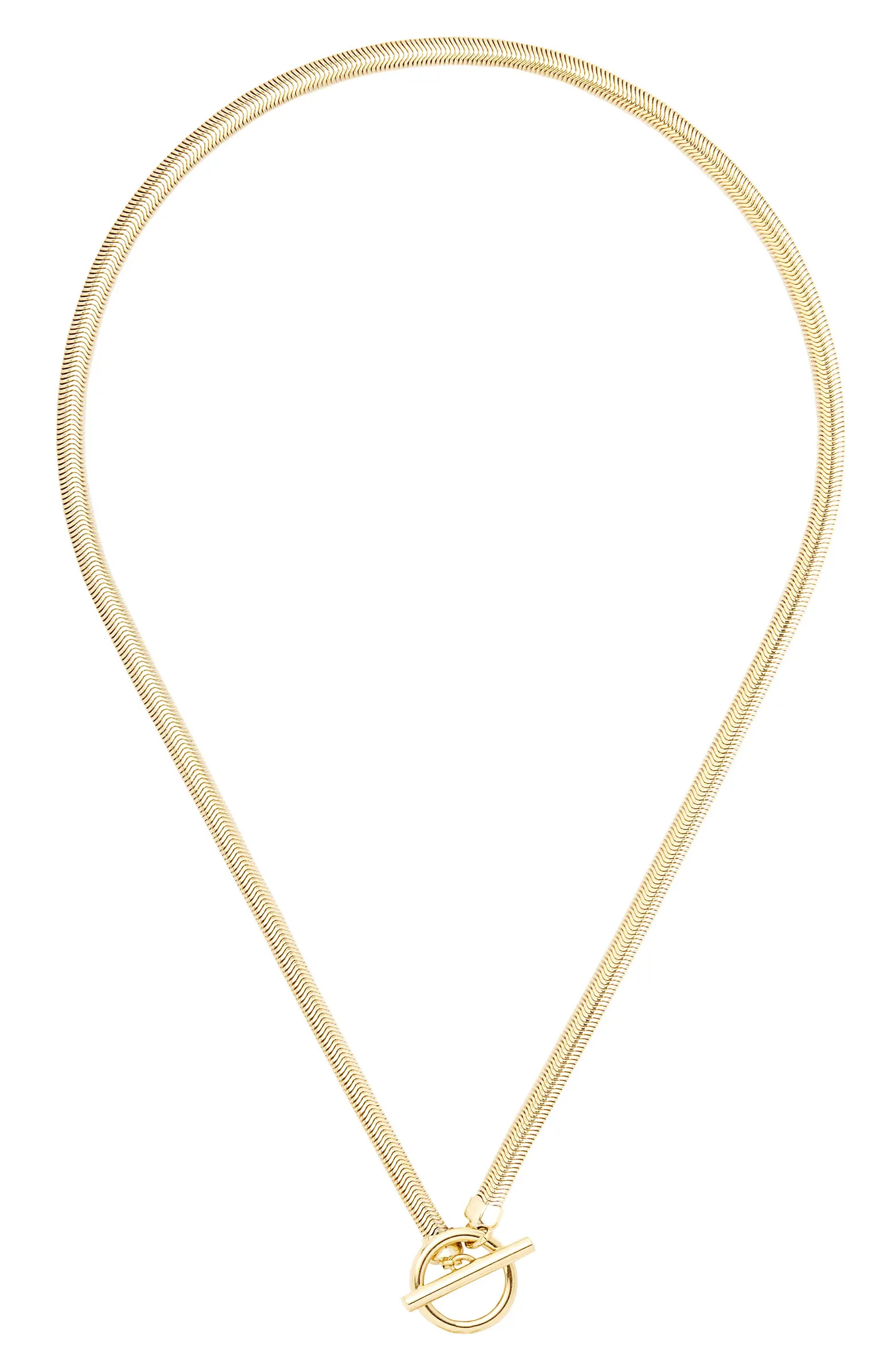 Brook and York Izzy Herringbone Toggle Necklace | Nordstrom | Nordstrom