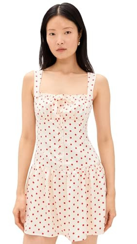 Runaway the Label Women's Santori Mini Dress, Red Polka, L | Amazon (US)
