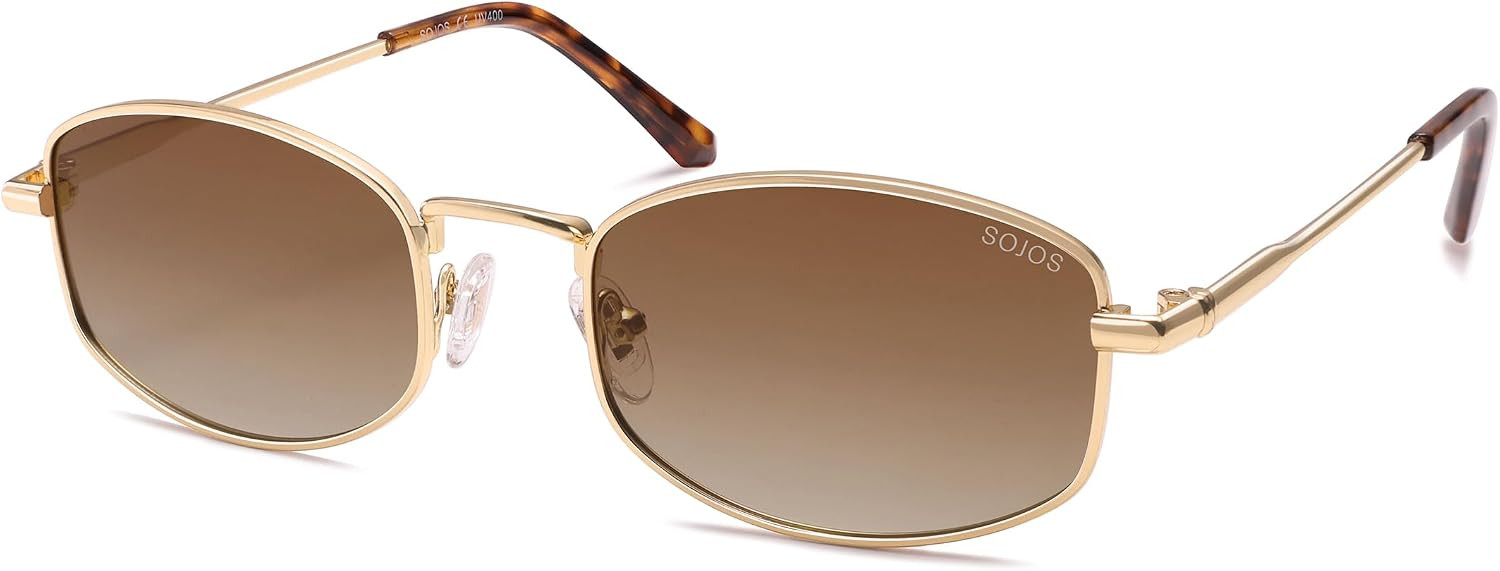 SOJOS Trendy Oval Polarized Sunglasses Women Men Chic Sunnies SJ1258,Medium | Amazon (US)