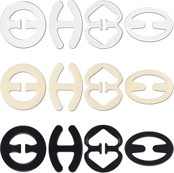 Bra Strap Clips, 12Pcs Bra Clips for Back, Anti-Slip Bra Straps Holder, Buckles Cleavage Control ... | Amazon (UK)