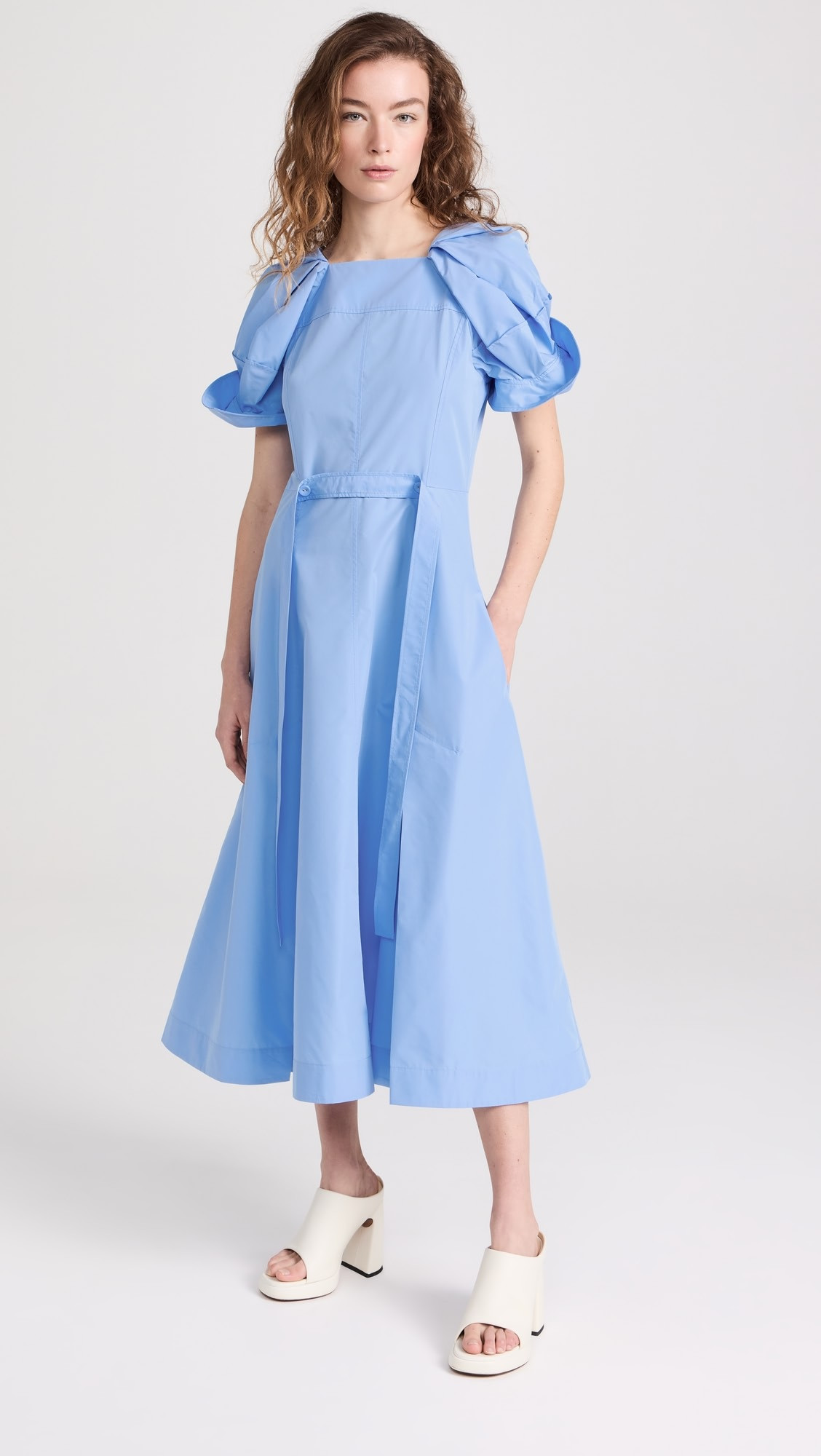 3.1 Phillip Lim Collapsed Bloom Sleeve Belted Dress | Shopbop | Shopbop