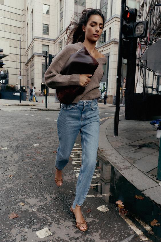 Z.02 HIGH WAIST STRAIGHT ANKLE JEANS | Zara US