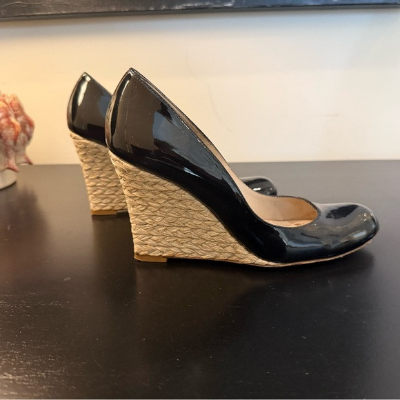 LK Bennett Black Patent Wedge Shoes | Poshmark