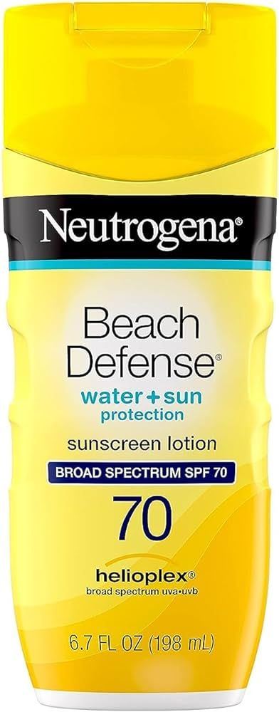 Neutrogena Beach Defense Water-Resistant Face & Body SPF 70 Sunscreen Lotion with Broad Spectrum ... | Amazon (US)