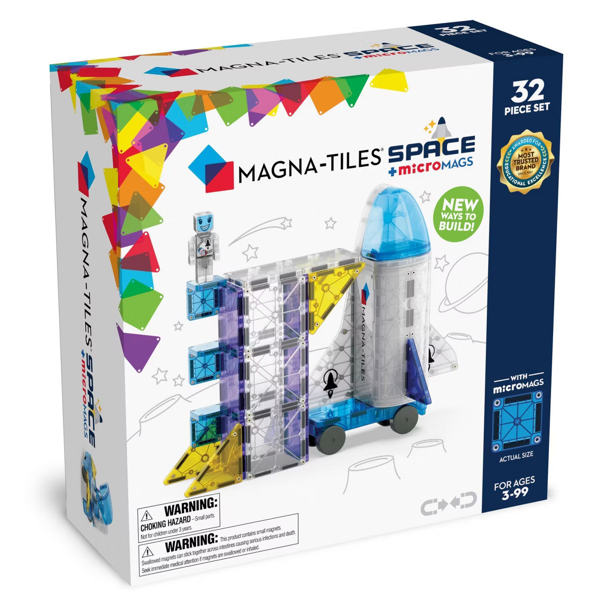 MAGNA-TILES Space: Magnetic Building Sets for Kids, Educational Toy for Creative Thinking, Math, ... | Target