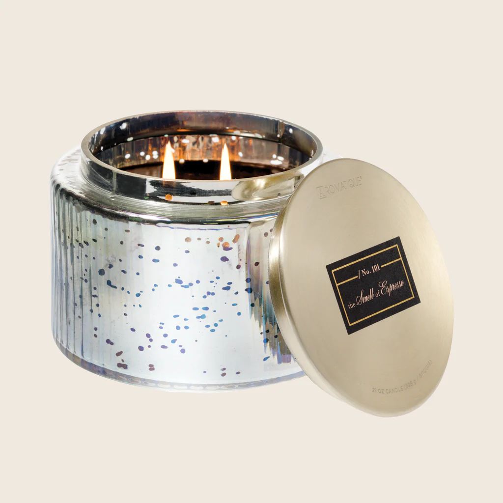 The Smell of Espresso - LG Metallic Glass Candle | Aromatique