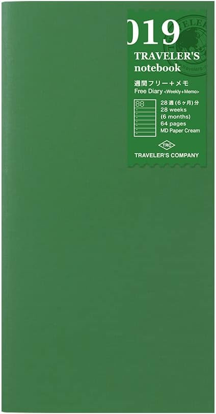 2018, Traveler's Notebook 14331006 Notebook Refill, Weekly, Weekly Free, Regular Size | Amazon (US)