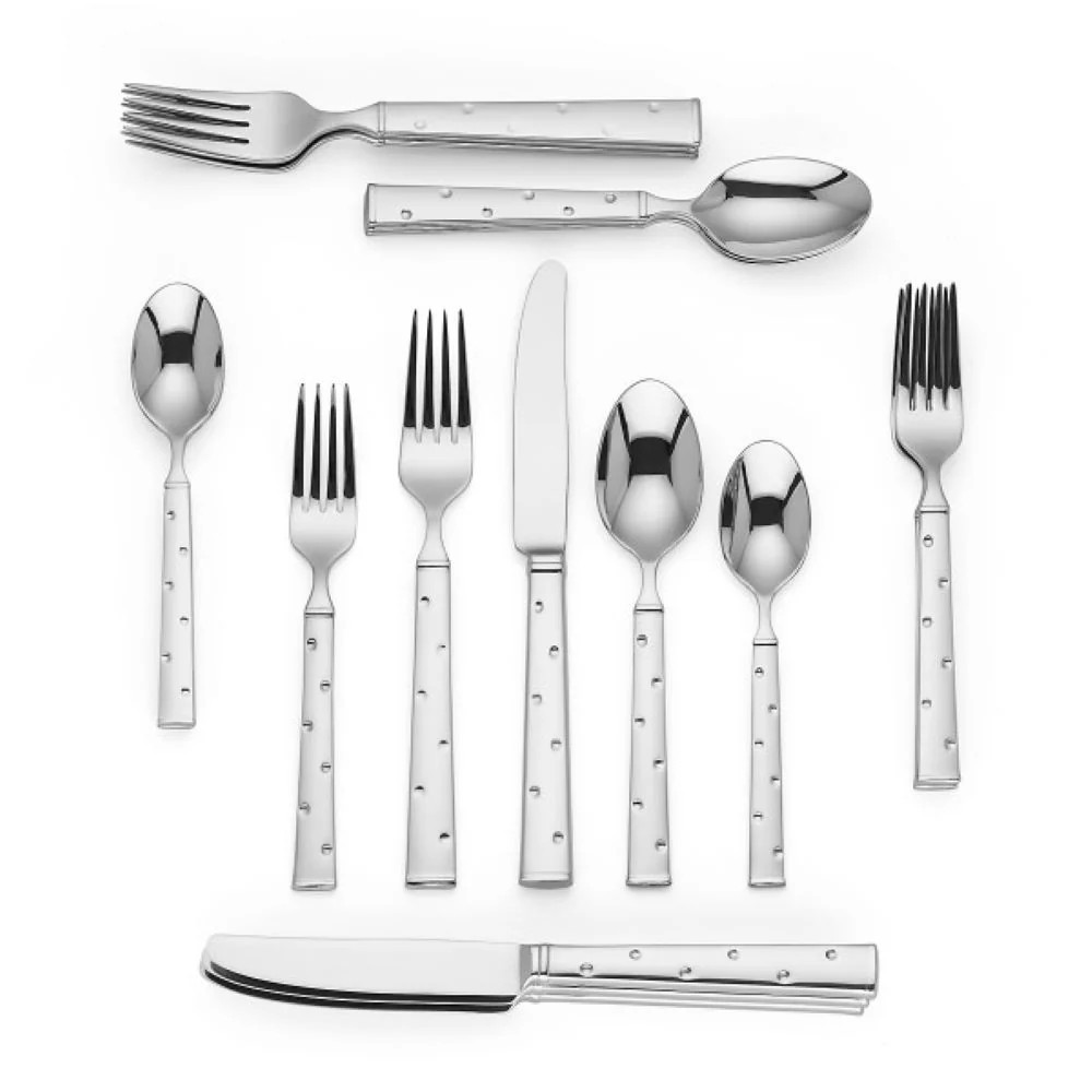 Kate Spade Larabee Dot 20-Piece Flatware Set | Sabavi Home