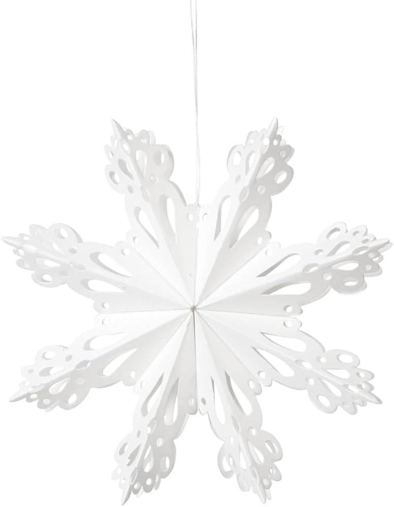 broste Copenhagen White Paper Christmas Star 15cm | Amazon (DE)