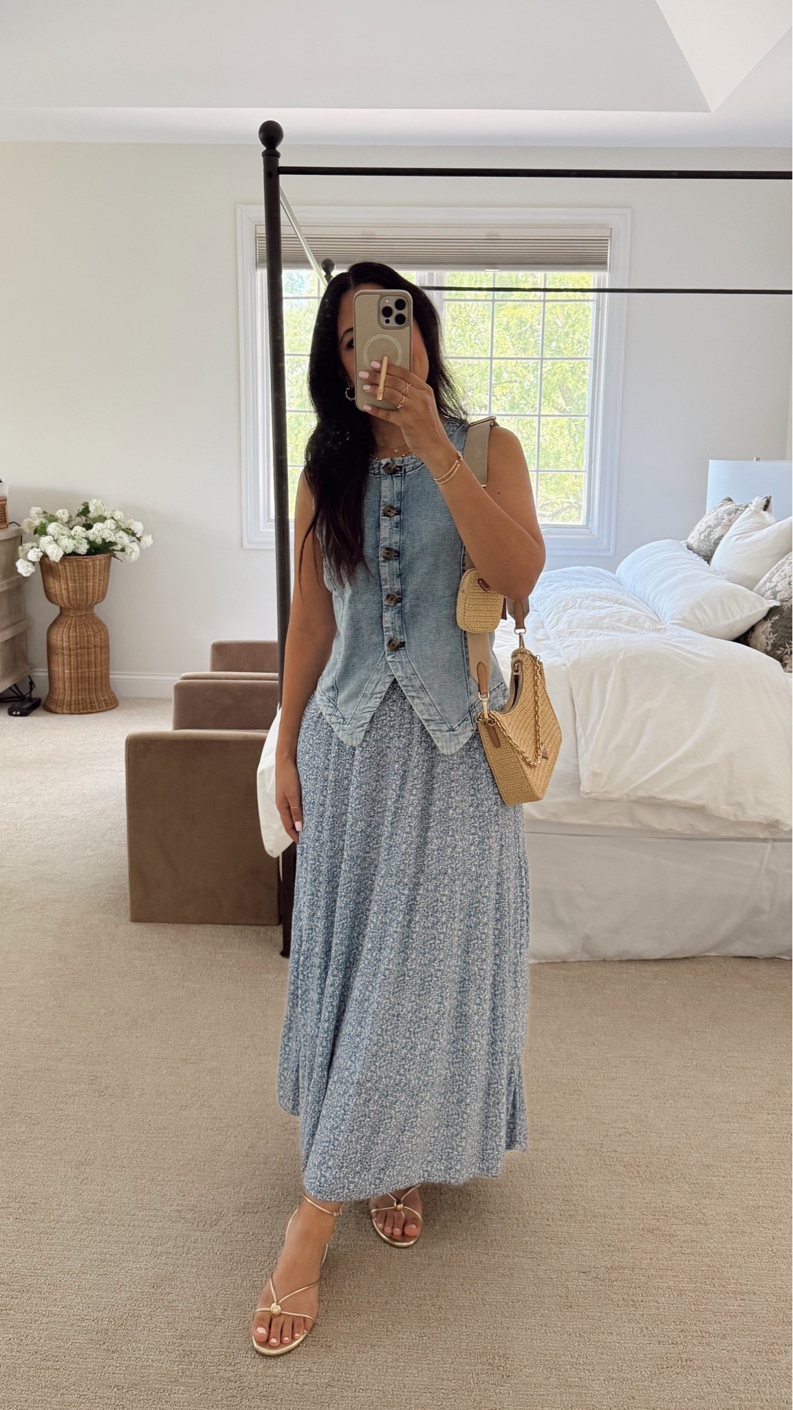 Outfit of the day! Wearing a size small in top but I noticed it also comes in petite sizing. Skirt is older and no longer sold but I found a near identical version on Amazon! Sandals are on prime deal today!

#LTKmomlife #LTKootd #LTKootd #LTKmomlife
