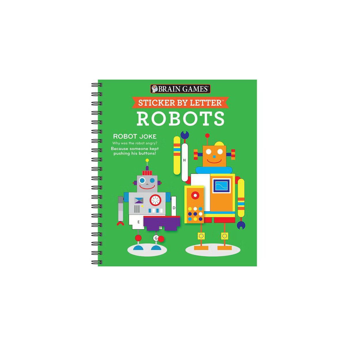 Brain Games - Sticker by Letter: Robots (Sticker Puzzles - Kids Activity Book) - by  Publications... | Target
