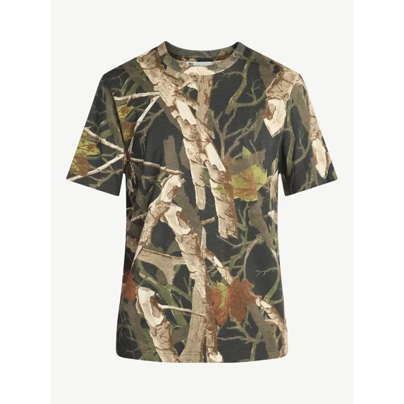 No Boundaries Men's Standard Fit Short Sleeve Cotton T-Shirt, Sizes XS-5XL | Walmart (US)