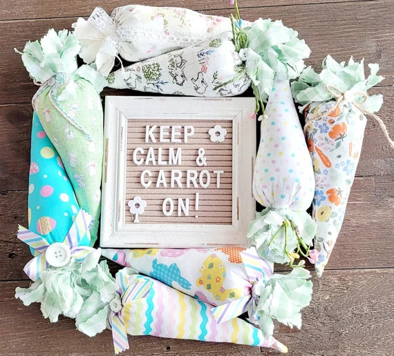 Fabric Carrots Farmhouse Carrots Easter Carrots Handmade | Etsy | Etsy (US)