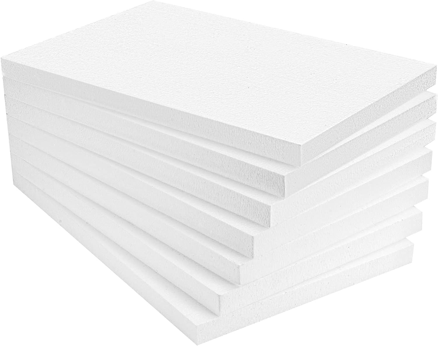 AMZQNART 7pcs 17x11X1in Craft Foam Blocks White for Crafting and Model | Amazon (US)