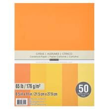 Citrus 8.5" x 11" Cardstock Paper by Recollections™, 50 Sheets | Michaels Stores