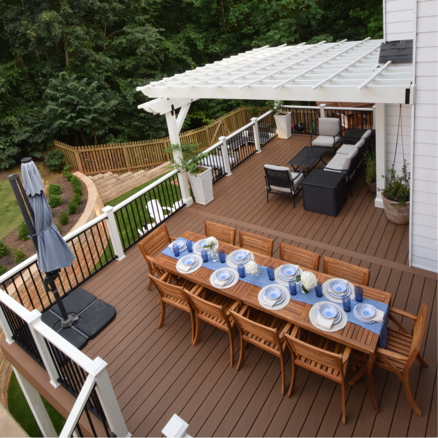 Outdoor living space, dining & lounging sets, planters, and table setting

#LTKhome #LTKFind #LTKSeasonal