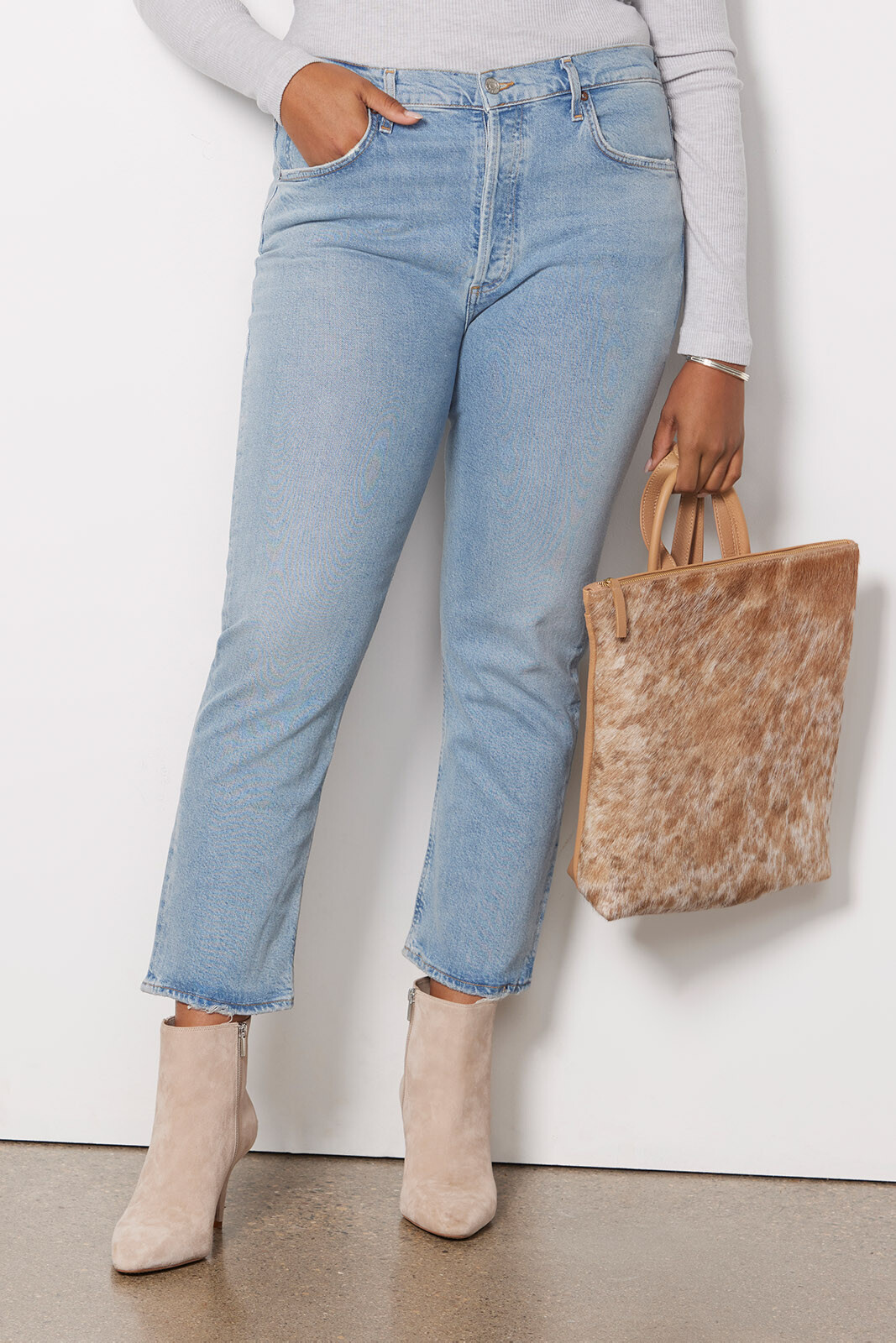 Riley High Rise Straight Crop Jean | Evereve