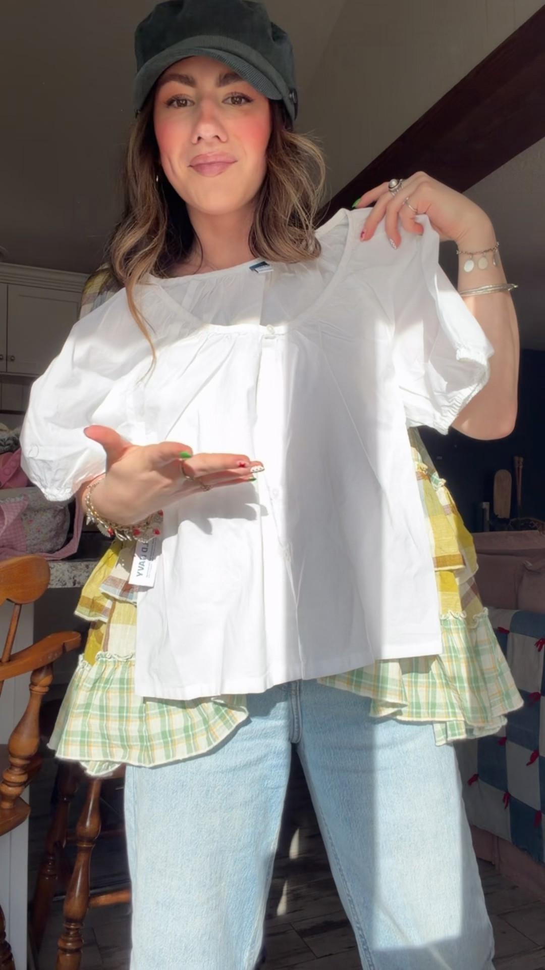 Cutie little white blouse from old navy. Perfect capsule wardrobe piece. I sized up one for a looser fit  

#LTKootd #LTKPetite #LTKgrwm