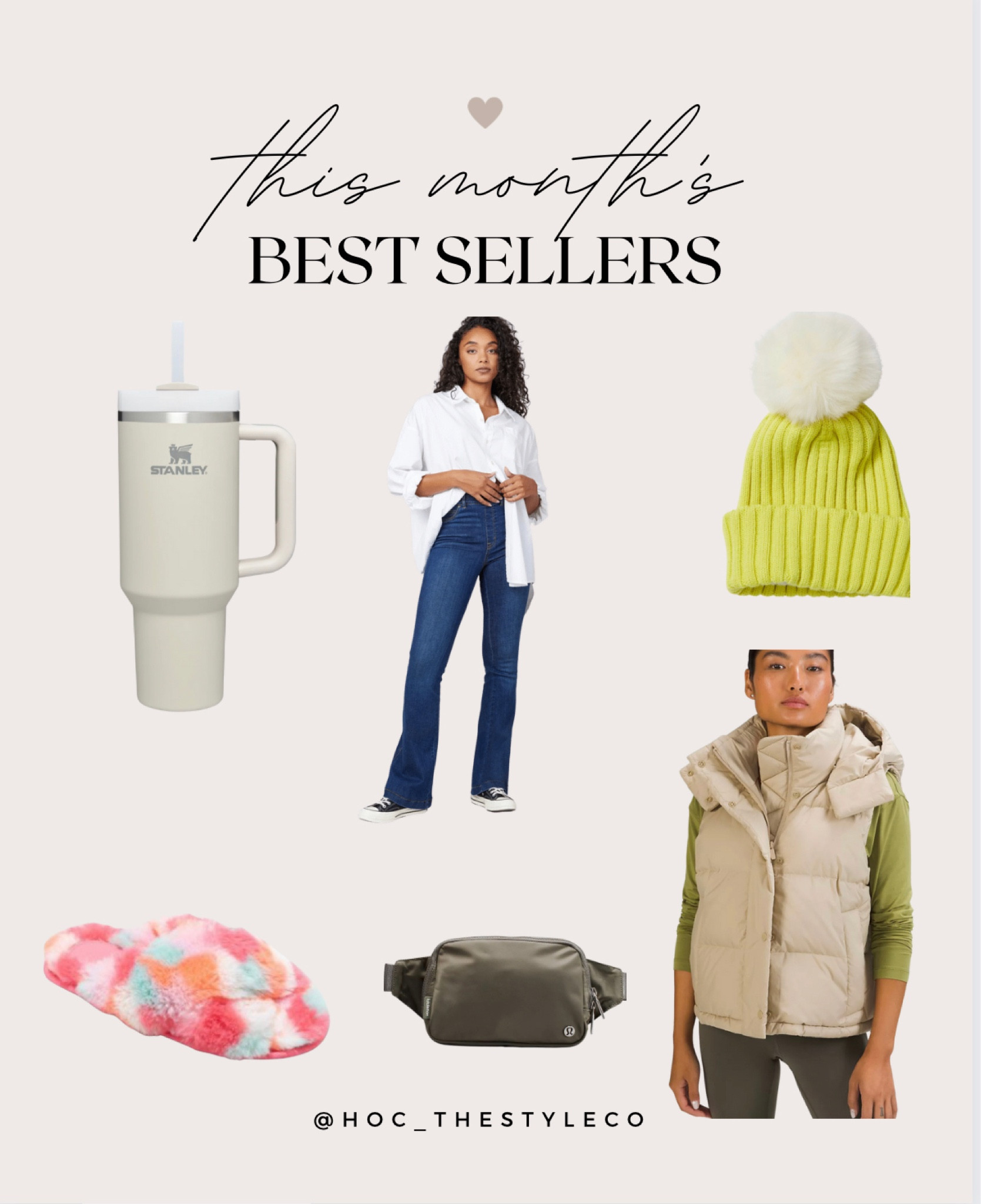 This months, best sellers. Including Stanley, free people, Spanx, Lululemon, and target.

#LTKunder50 #LTKunder100 #LTKGiftGuide