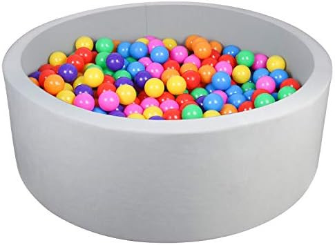 TRENDBOX Foam Ball Pit 35.4 X 11.8 in 400 Balls Included 2.15 in Ball Pit Balls for Children Todd... | Amazon (US)