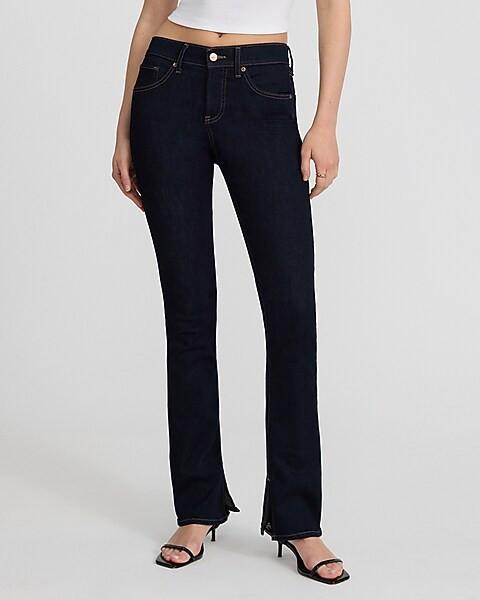 Mid Rise Rinse Skyscraper Jeans | Express