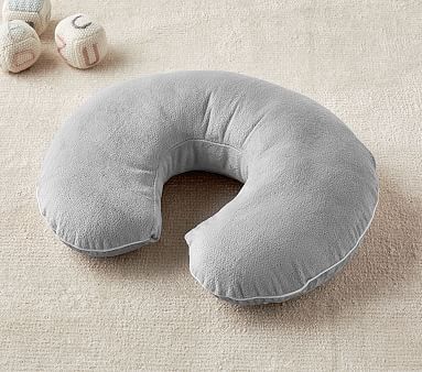 Solid Gray Boppy® Bare Naked Nursing Pillow & Cover | Pottery Barn Kids