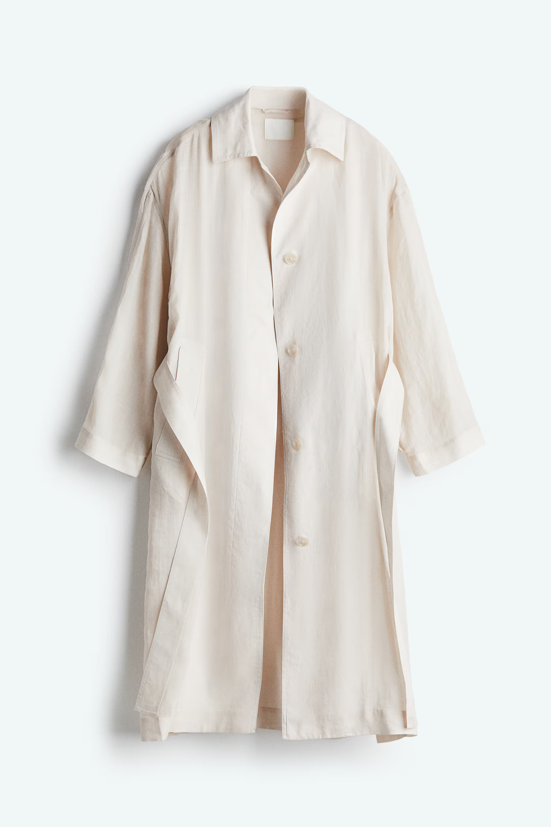 Trenchcoat van ramie | H&M (DE, AT, CH, NL, FI)