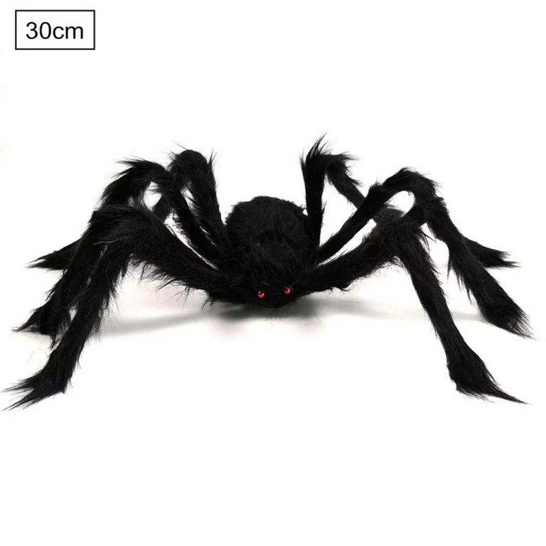 Halloween Giant Spider Decorations, Large Fake Spider with Straps Hairy Backpack Spider Realistic... | Walmart (US)