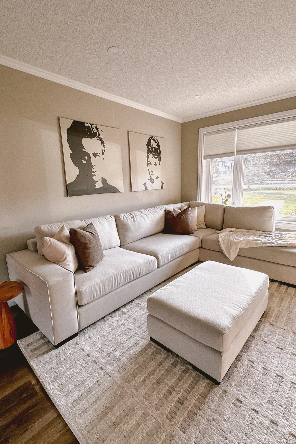 I knew I wanted a lighter sofa in this space, but I know the work that comes with it. Especially since we have a dog (goldendoodle) and a one year old!

We chose a performance fabric which will definitely help with spills but the covers can be removed and washed 👏

Here are five effective ways to keep a light-colored sofa looking fresh and clean:

1. Vacuum Regularly: Use a vacuum with a soft brush attachment to remove dust, crumbs, and pet hair. This prevents dirt from settling deeper into the fabric.

2. Spot Clean Spills Immediately: For spills, blot (don’t rub) with a clean cloth to absorb as much liquid as possible, then use a fabric-safe cleaner to treat the area. Test any cleaner in an inconspicuous spot first to avoid discoloration.

3. Use Slipcovers or Throws: If the sofa is heavily used or in a high-traffic area, consider using washable slipcovers or stylish throws. They protect the upholstery and can be cleaned regularly. I personally don’t want a slipcover because I want to enjoy the sofa as it is, so I use throw blankets. It’s a personal preference! 

4. Rotate Cushions: Rotating and flipping cushions regularly distributes wear evenly, helping to prevent specific spots from becoming worn or discolored.

5. Get it professionally cleaned: Having it cleaned by a professional each season will help with maintenance, but using an upholstery cleaner like the little green is a great option as well.

Do you have any tips to maintain a light fabric sofa? Comment below 👇🏻