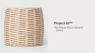 Tall Round Paper Rope Basket White - Project 62™ | Target