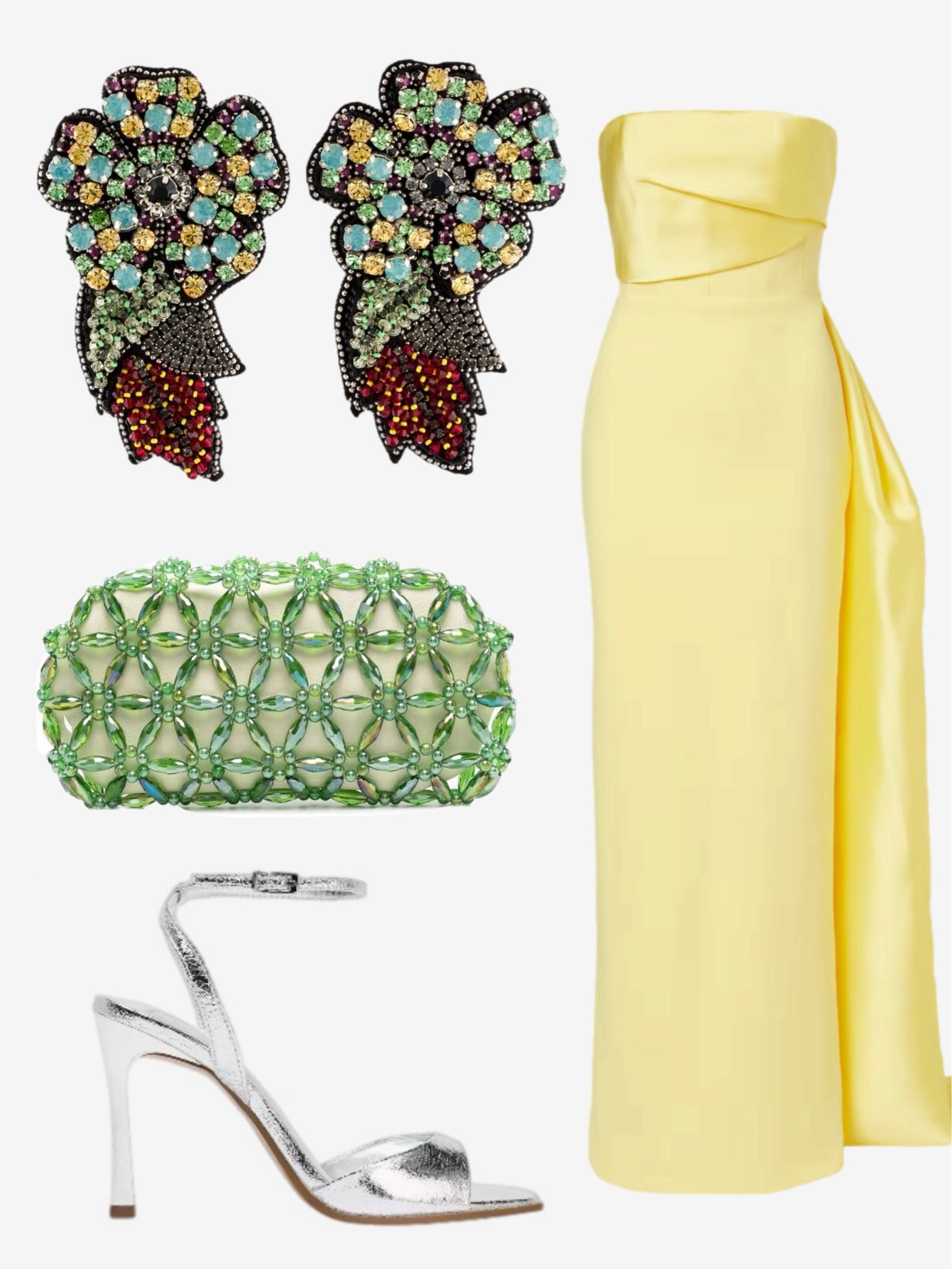Butter yellow satin dress of my dreams 💛✨ Wearing a stunning Solange London gown styled with vintage statement earrings from The RealReal, my favorite 0711 Tbilisi beaded clutch, and silver Zara heels for the ultimate wedding guest dress summer look.

This chic summer outfit is perfect for:
• wedding guest outfits
• black tie weddings
• graduation guest outfits
• date night outfits
• summer dresses
• vacation outfits & resort dinners
• formal summer events

Absolutely obsessed with the soft butter yellow trend this season paired with bold accessories for an elevated luxury fashion moment ✨ Linked everything on my LTK + ShopMy.

#summerdresses #weddingguestdresssummer #summeroutfits #datenightoutfits #graduationguestoutfits #traveloutfits #vacationoutfits #formalwear #luxuryfashion #butteryellow #weddingguestoutfit #eveningwear #ltkstyle #shopmystyle #zaraheels

#LTKootd #LTKOver40 #LTKWedding