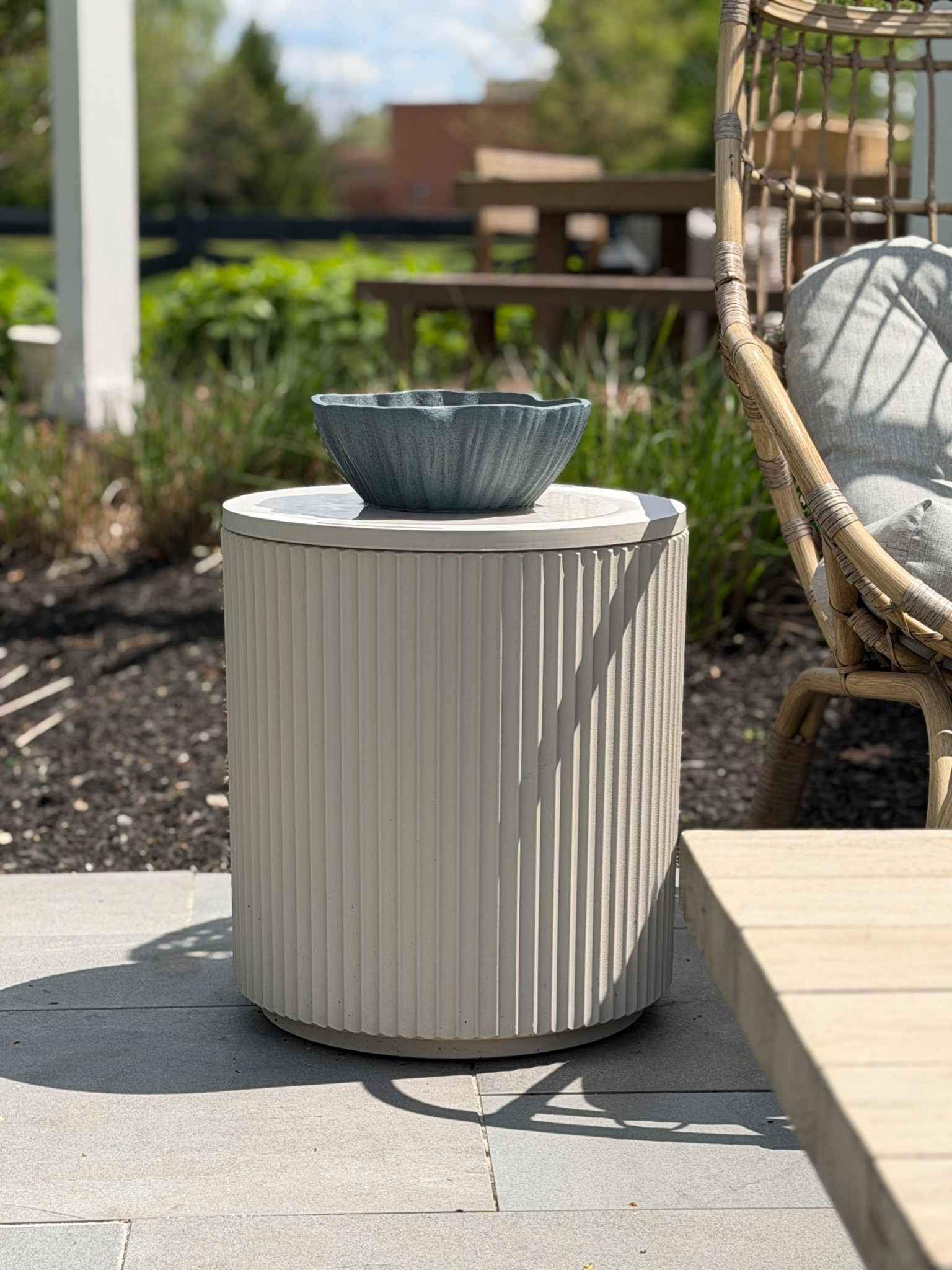 Not your average side table! This one is for the outdoors and the lid spins open and is a cooler as well! 

#LTKSeasonal #LTKHome