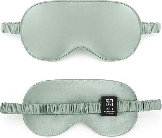 TAFTS Silk Sleep Mask - 22mm 100% Pure Mulberry 6A Silk & Blindfold, Soft Eye Masks, Lightweight,... | Amazon (US)