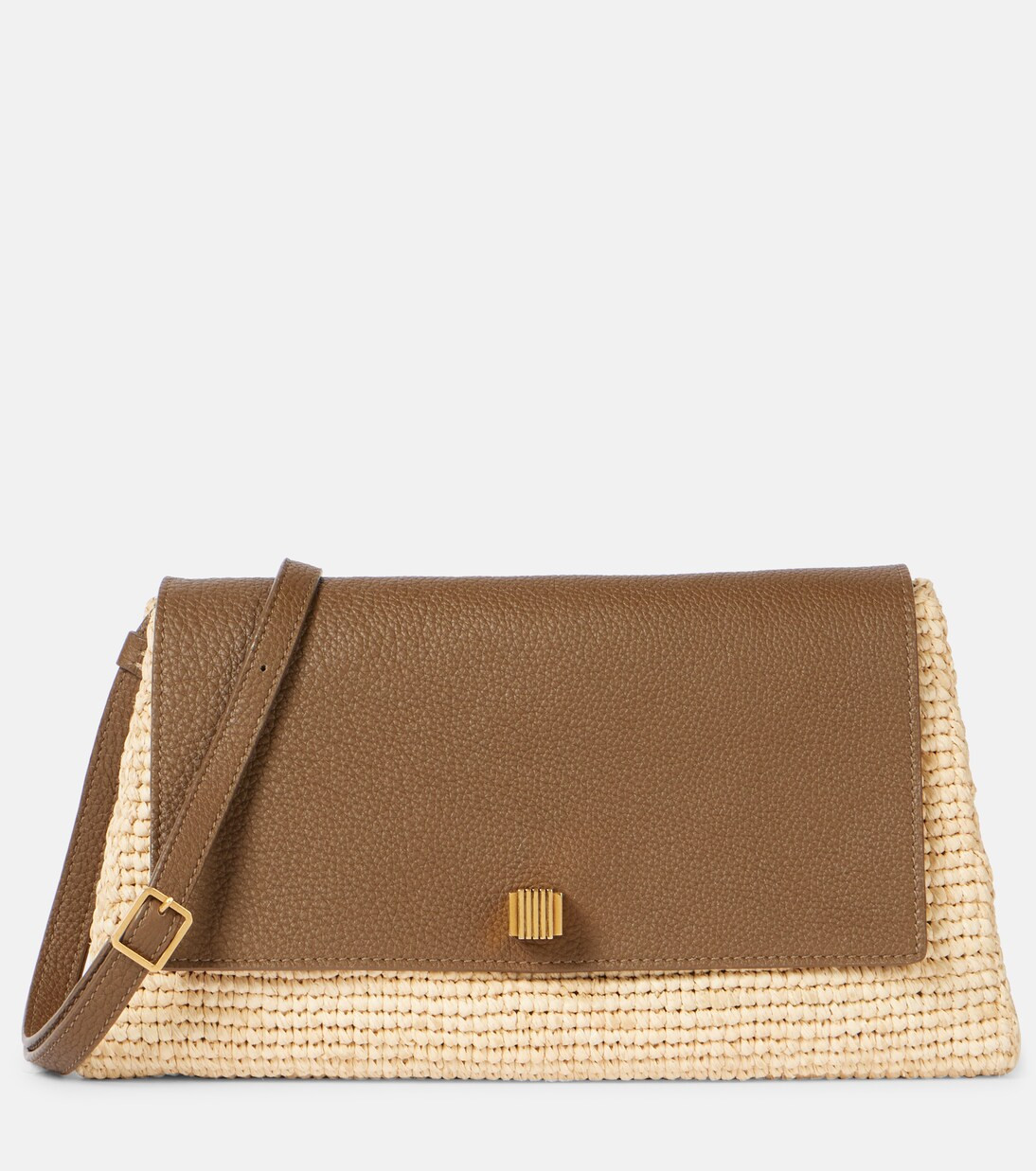Audrey raffia and leather crossbody bag | Mytheresa (US/CA)