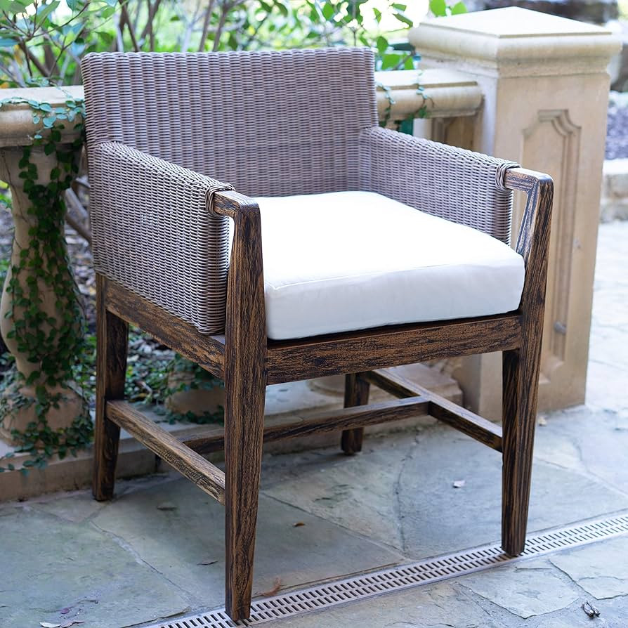 Alveare Home Gorda Outdoor Teak Patio Chair | Amazon (US)