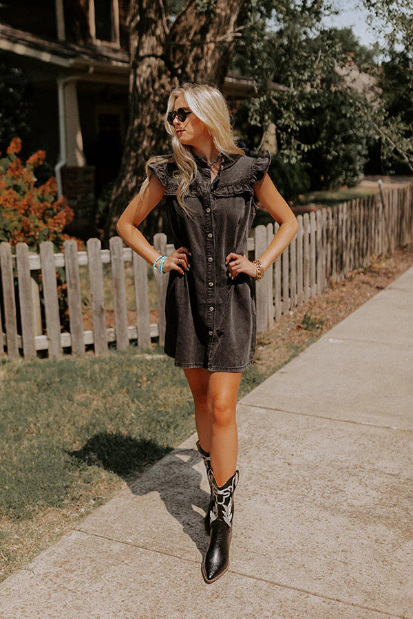 Rock Show Denim Dress • Impressions Online Boutique | Impressions Online Boutique
