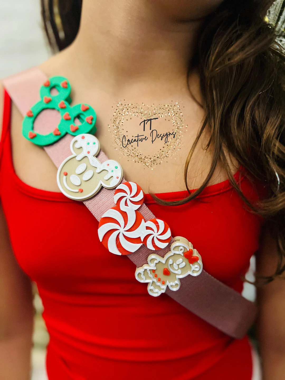 Mouse Christmas Gingerbread/ Candy Can Bag and Belt Charm. - Etsy | Etsy (US)