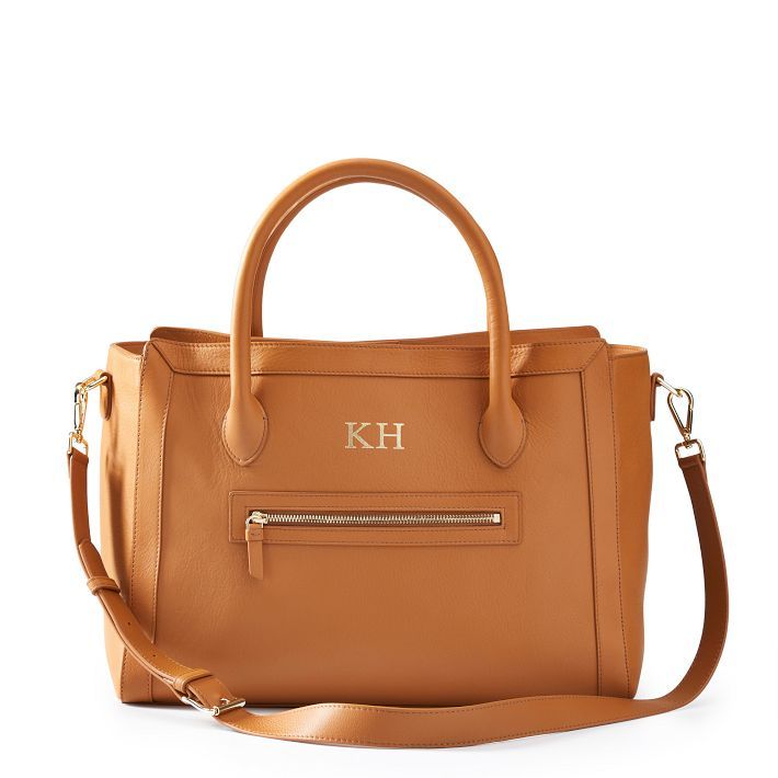 Zoe Leather Work Tote | Mark and Graham
