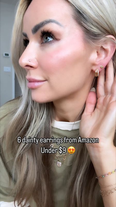 6 dainty earrings from Amazon for under $9 🎉

#LTKFindsUnder50 #LTKVideo #LTKSaleAlert
