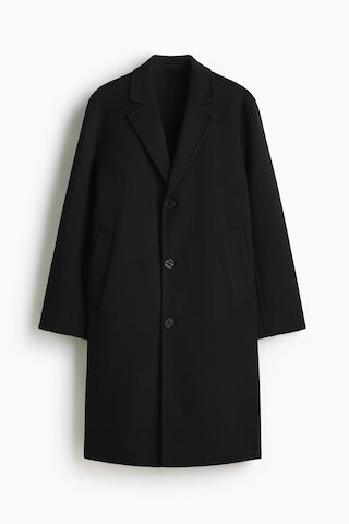H & M - Single-Breasted Wool Coat - Black | H&M (US + CA)