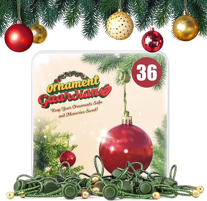 Christmas Ornament Guardian, Adjustable Ornament Hooks for Hanging Small Large Heavy Ornaments, O... | Amazon (US)