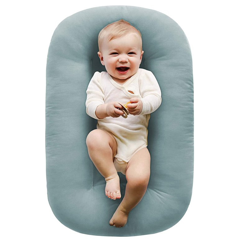 Snuggle Me Organic Bare | Baby Lounger & Infant Floor Seat | Newborn Essentials | Organic Cotton,... | Walmart (US)