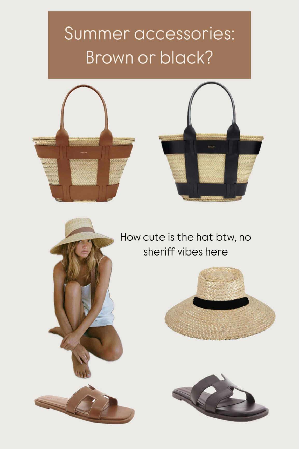 The tough summer decision - black or tan accessories 🤔☀️🖤🤎

#LTKtravel #LTKspring #LTKluxury