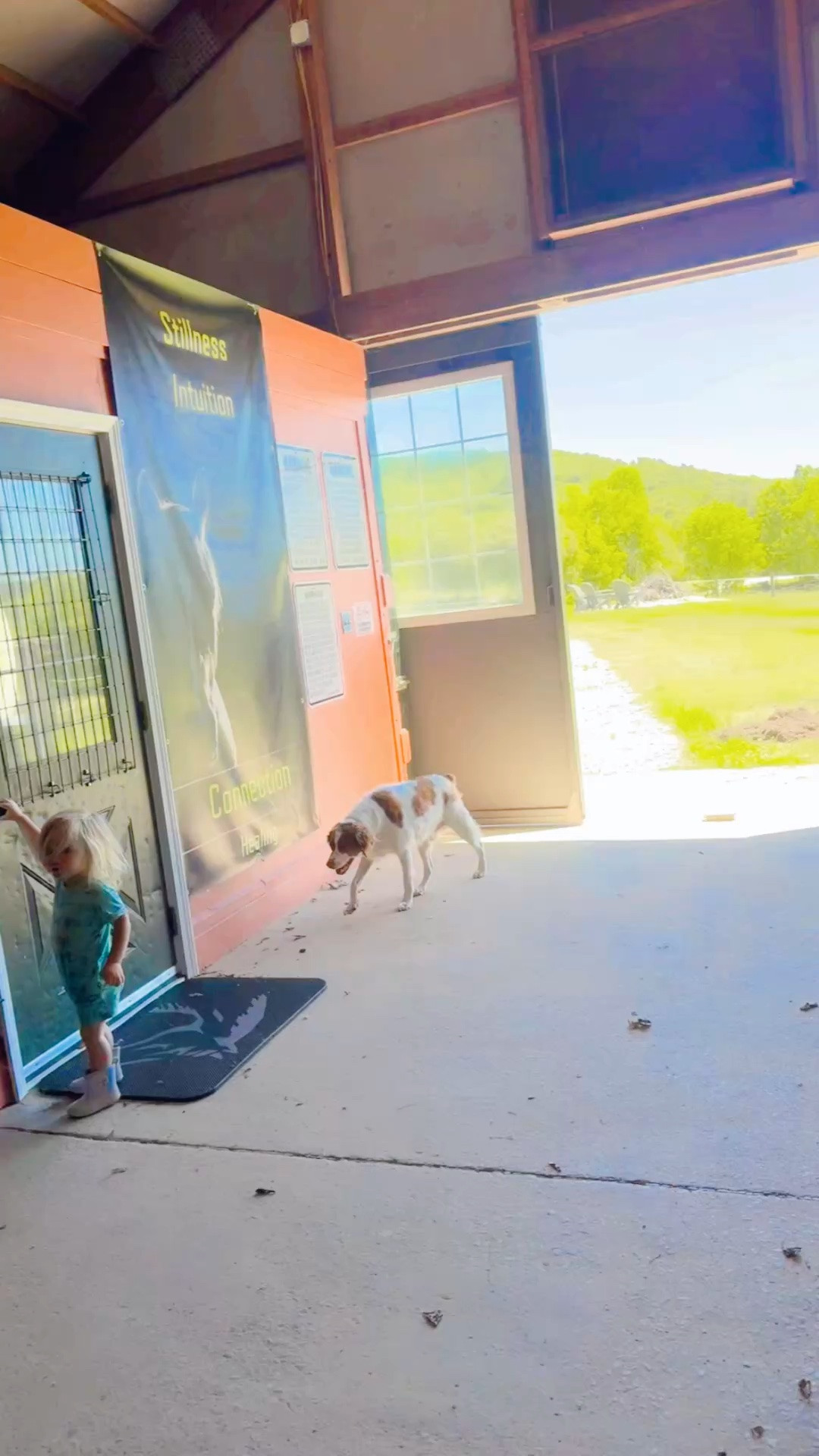 And out exploring by the barn, too!! 🌾 Oh what a dreamy childhood we get to give these babies!! And ofcourse Sweet Baby Levi Rhett found some dirt hehe!! 🤎