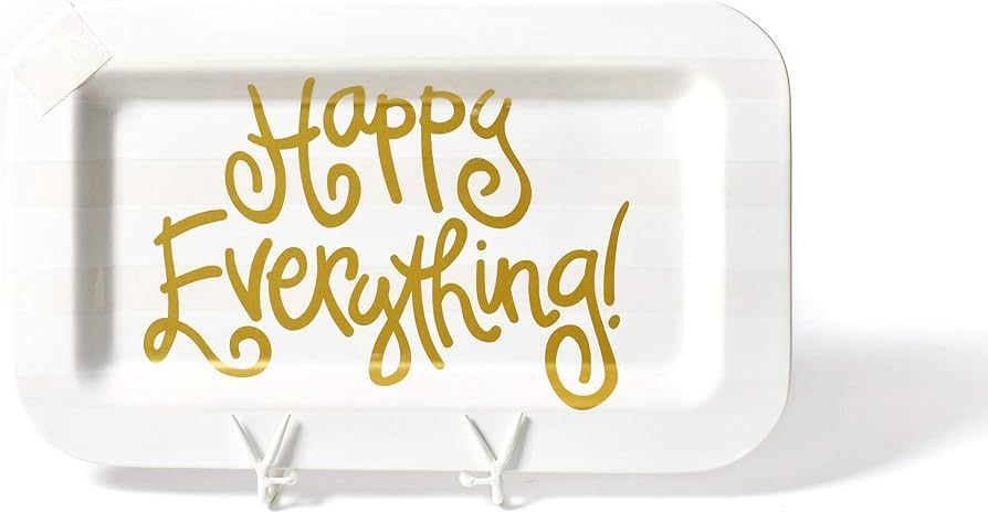 HAPPY EVERYTHING! White Stripe Mini Rectangle Platter | Amazon (US)