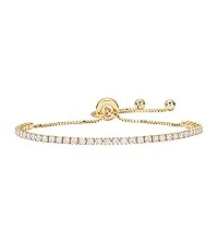 PAVOI 14K Gold Plated 3mm Cubic Zirconia Classic Tennis Bracelet | Gold Bracelets for Women | Siz... | Amazon (US)