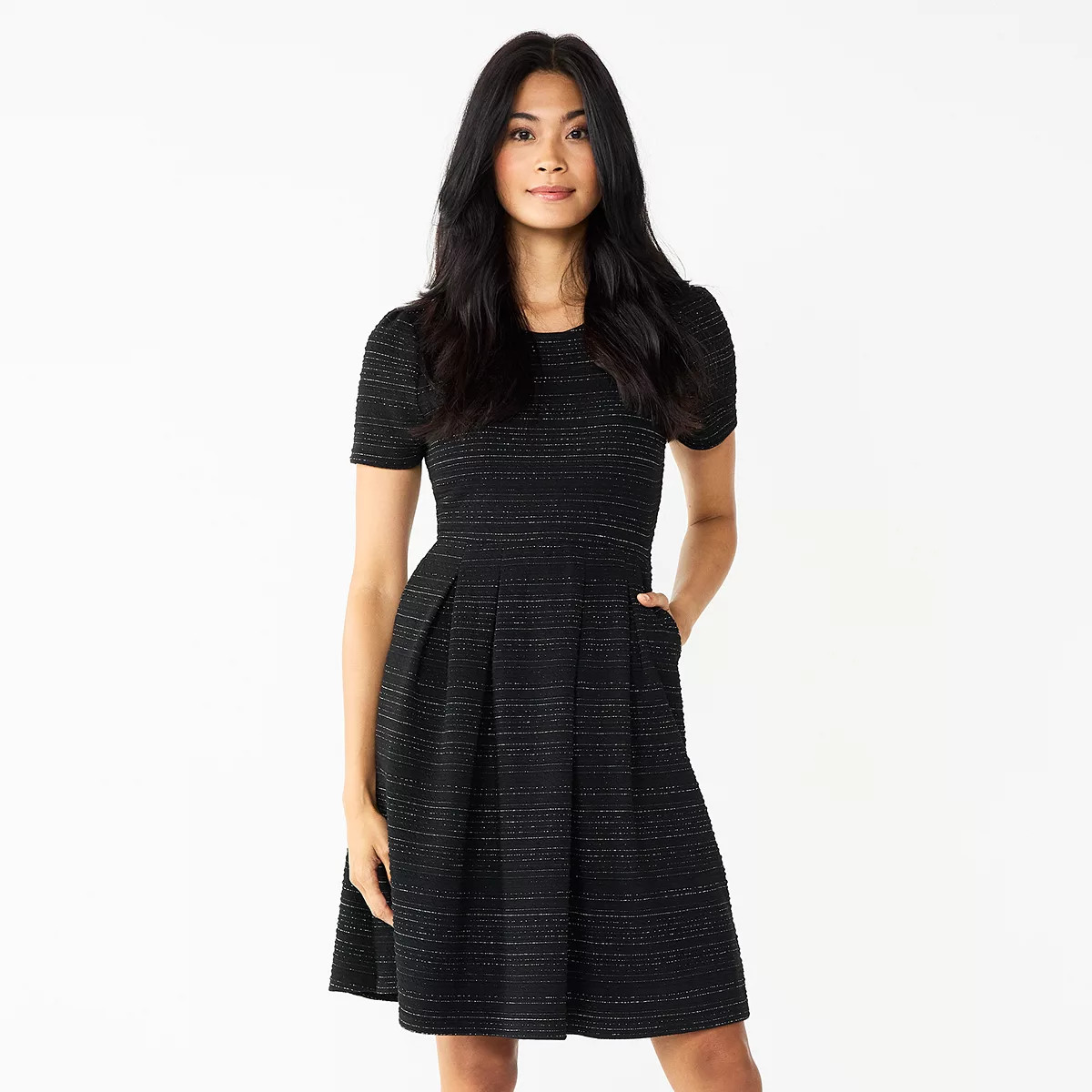 Women's DRAPER JAMES RSVP™ Short Sleeve Shine Dress | Kohl's