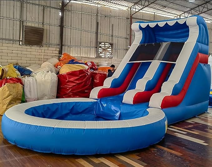 24FT(L) Commercial Water Slide for Adults Kids【Giant Inflatable Pool】 100% PVC Inflatable Adu... | Amazon (US)