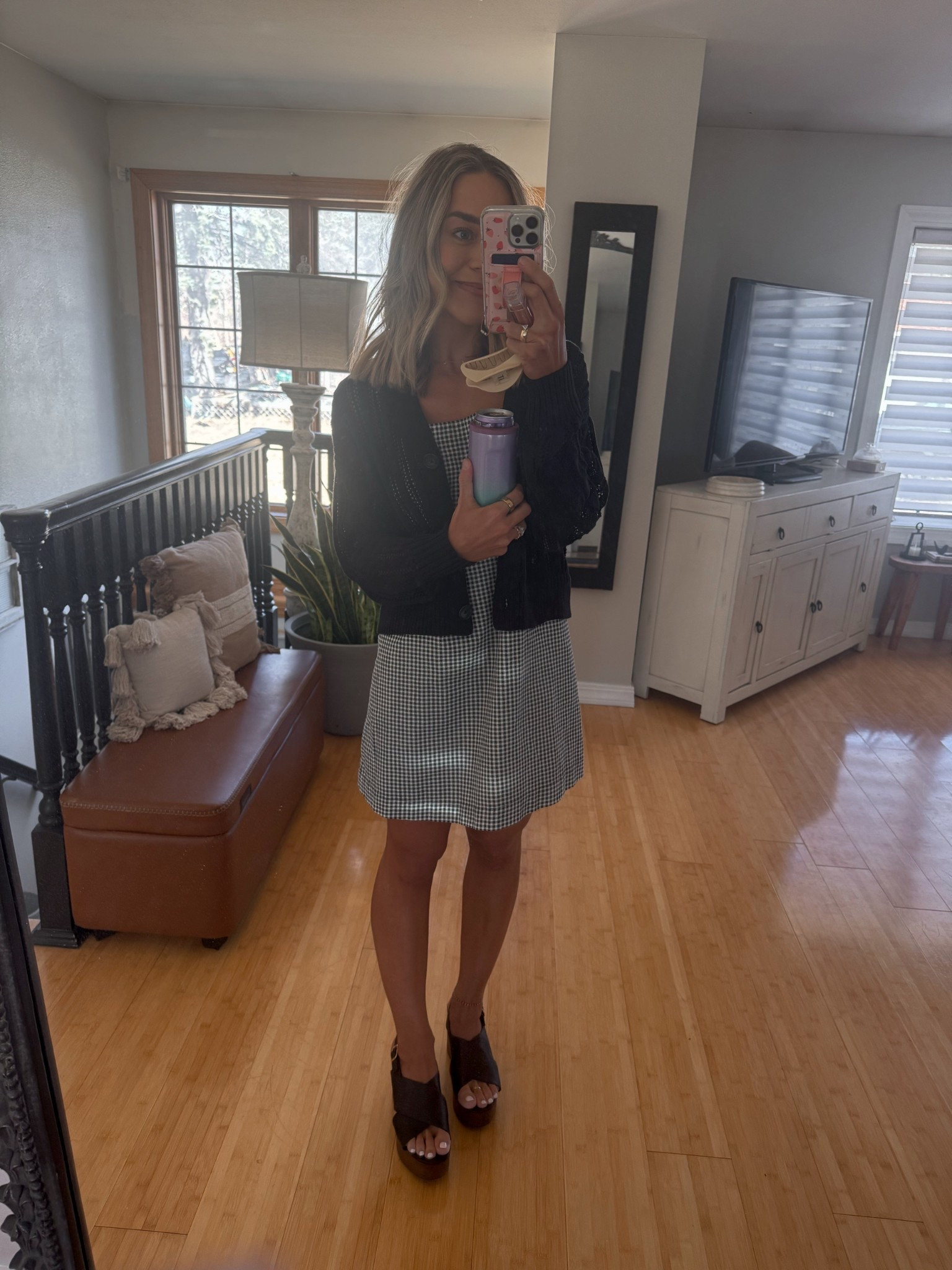 🖤✨ easy spring fit that made me feel good this past week on a very hard day — these wedges were so incredibly comfy. I size up a 1/2 size! Dress comes in several colors & was only $20, in the XS. Cardi also comes in cream! In the S!

Spring style / outfit / target / mini dress / wedges / comfy / casual / Holley Gabrielle 

#LTKSeasonal #LTKFindsUnder100 #LTKSaleAlert